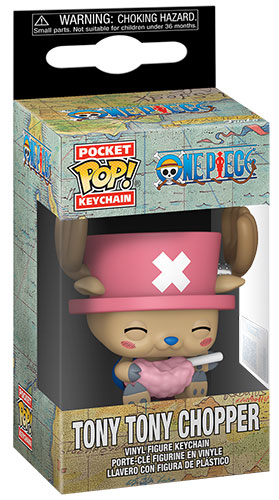 POCKET POP KEYCHAIN One Piece Tony Tony Chopper with Cotton Candy